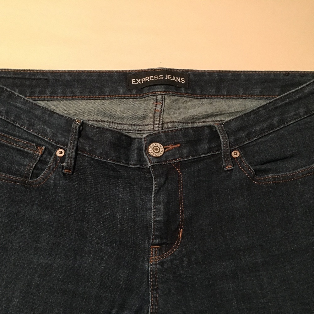 Express Barely Boot Low Rise Jeans - Picture 4 of 6
